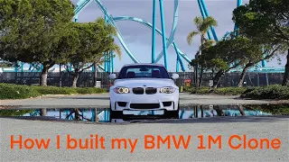 BMW 1M Clone Build Video (135i to 1m clone conversion)