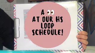 LOOP SCHEDULE LOOK THROUGH / What it looks like for us