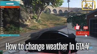 HOW TO CHANGE WEATHER IN GTA V MODS | MENYOO TRAINER TUTORIAL 2 | ANIKET SARODE GAMING |