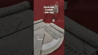 Handmade crochet jute rugs