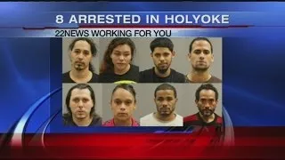 8 arrested in Holyoke on drug charges