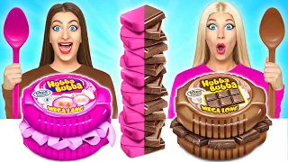 Chewing-gum vs Nourriture au chocolat Défi par Multi DO Food Challenge