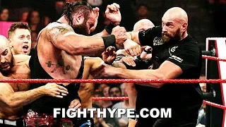 TYSON FURY UNLEASHES ON BRAUN STROWMAN IN ALL-OUT BRAWL ON WWE RAW