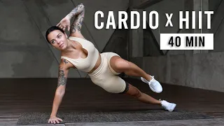 40 Min Full Body Cardio HIIT Workout (No Repeat, No Equipment)