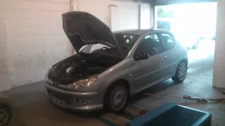 Peugeot 206 1.6 HDI 110 Dyno run 210 BHP