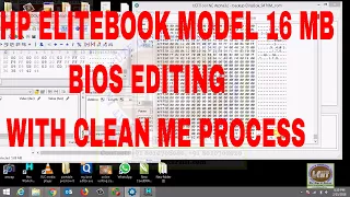 HP Elite Book 16 MB Bios Editing With Clean Me region bios