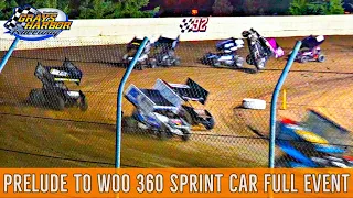 PRELUDE TO WOO 360 SPRINT CARS FULL EVENT GREYS HARBOR RACEWAY | STARKS, DAY, & CARLEY HOMLES