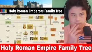 American Reacts Holy Roman Emperors Family Tree | Otto the Great to Francis II