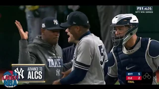 Yankees close out the 9th inning of the ALDS vs the Indians in Game 5 - Highlights