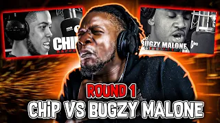 CHIP VS BUGZY MALONE RD1! | Chip "Fire in The Booth 2" & Bugzy Malone "Fire In The Booth 1" REACTION