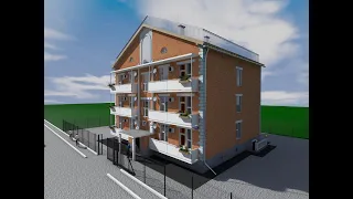 Трехэтажный частный дом на 12 квартир для сдачи в аренду (Часть 1)