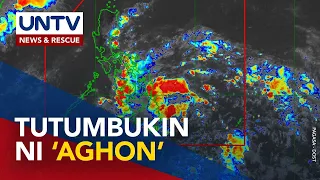 Babala ni ‘Aghon’ nakataas na sa 12 lugar; Bagyo, tatahakin ang direksyon ng Visayas at Bicol