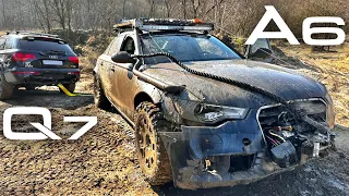 Audi Q7 OFFROAD vs A6 😳 Melyik élte túl? VLOG