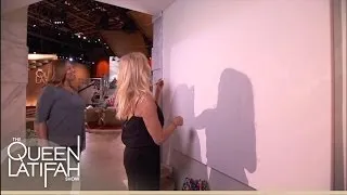 Goldie Hawn Signs the Art Wall | The Queen Latifah Show