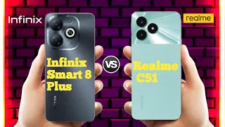 Infinix smart 8 Plus Vs Realme C51 ll Full Comparison ⚡which one is best ?