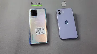 Infinix Note 10 Pro Vs iPhone 11 Speed Test & Comparison!