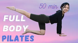 Intensive 50 MIN FULL BODY PILATES | At-home Low Impact Workout | Intermediate/ Advanced Level