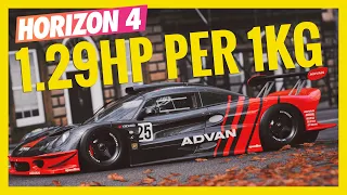 Forza Horizon 4 | Crazy Horsepower to Weight Ratios | Fastest 100 - 300 KMH Cars