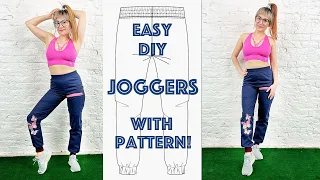 DIY Joggers Tutorial With Sewing Pattern