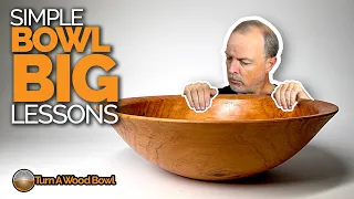 Basic Bowl Big Woodturning Tips - Video