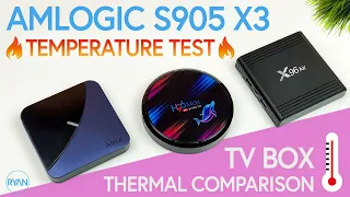 AMLOGIC S905x3 TV BOXEX TEMP TEST || Thermal Comparison || A95X F3 || H96 Max X3 || X96 Air (2020)