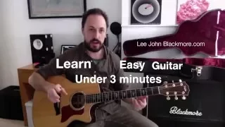 EASY GUITAR LESSON | SMOKE ON THE WATER | DEEP PURPLE | Super Easy Tutorial (no chords)