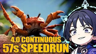 C6 Wanderer Continuous Speedrun Top Half 57s | Spiral Abyss 4.0 | Genshin Impact