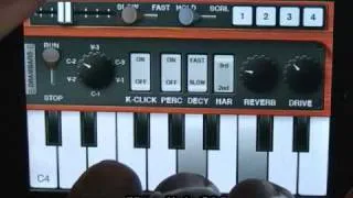 Pocket Organ C3B3 - Keyclick noise effect : iPhone / iPod Touch App