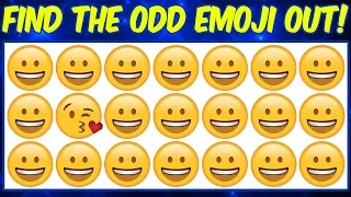 Can You Find the Odd Emoji Out in These Pictures puzzles? Emoji Puzzle Brain games | Odd one out