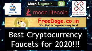 Best 5 FREE Crypto faucets for 2020!