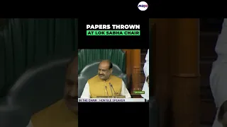 Papers Thrown At Lok Sabha Speaker In Parliament #shorts #viral