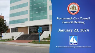 Portsmouth City Council Meeting January 23, 2024 Portsmouth Virginia