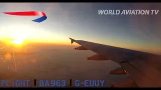 British Airways A320-200 Hamburg to London Heathrow Wingview Full Flight [HD]