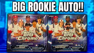 BIG ROOKIE AUTO!!!! | 2023 Topps Chrome Update Sapphire Two Box Review