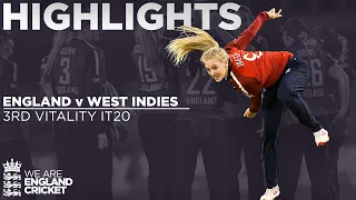 England v West Indies - Highlights | Sciver Hits Super 82 From 61 | 3rd Vitality IT20 2020