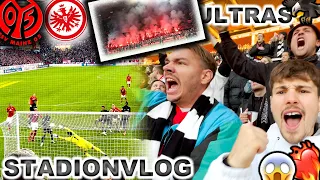 Mainz 05 vs. Eintracht Frankfurt 🫠 | Eintracht Ultras🦅 machen BOMBEN Stimmung 😱💣 | StadionVLOG