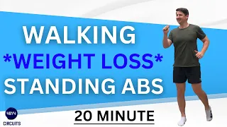 Over 50 20 Minute Standing Abs Walking Workout For *WEIGHT LOSS*