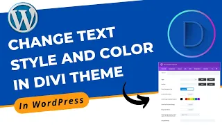 How to Change Text Style and Color in Divi Theme | Divi Theme Tutorial 2022