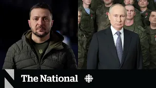 Zelenskyy and Putin vow to push for victory in New Year addresses