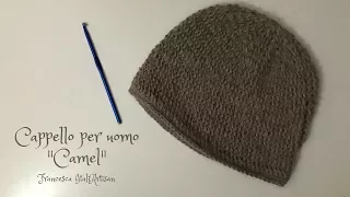 Cappello "Camel" per uomo- Video Tutorial Uncinetto - Crochet Man Beanie