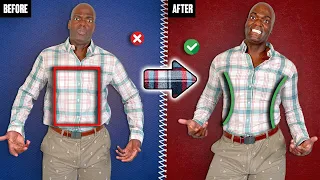 Tailor A Dress Shirt In 2 Minutes! (SO STUPID EASY!)