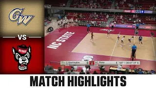George Washington vs. Nc State ACC Volleyball Highlights (2023)