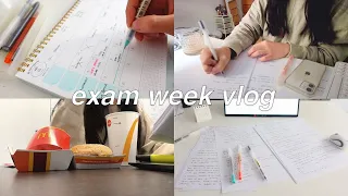 Exam week study vlog | online classes and lots of studying and eating 📝 busy & productive days