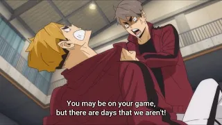 MIYA TWINS FIGHTING SCENE - HAIKYUU Season 4 To The Top Episode 21