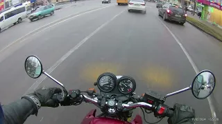 Honda CB 500 ride POV