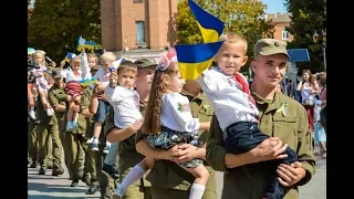 У Вінниці Нацгвардійці спільно з дошкільнятами створили живу карту України_2019