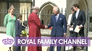 King Charles and royal family leave first Easter Sunday of reign