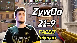 CS2 POV | ZywOo (21-9) (Inferno) | FACEIT Ranked | Feb 14, 2024