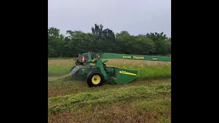 IH 5088 Mowing Grass