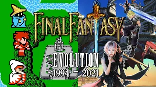 Evolution of Final Fantasy (1987 - 2021) Final Fantasy franchise, turn-based RPG JRPG NES SNES PC PS